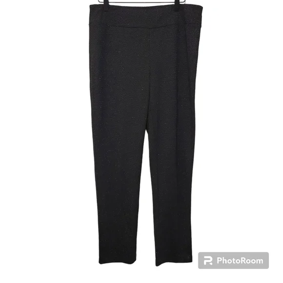 Chicos black sparkle leggings size 1 US small 8 - Picture 1 of 6